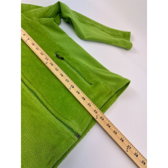 Patagonia R2 Fleece Jacket Bright Neon Green Full Zip Polartec Womens Medium - Picture 7 of 13